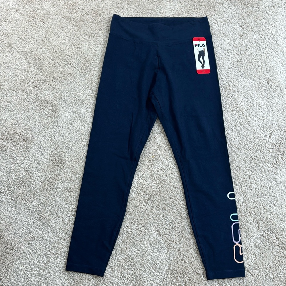 Fila leggings, blue medium new tag - Picture 1 of 4